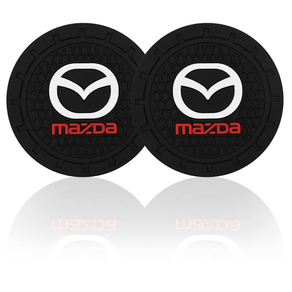 2Pcs Car Cup Holder Coasters For Mazda Demio 2 3 5 6 Cx5 Cx7 Cx9 Rx8 Mx5 Mpv, Anti Slip Dustproof Mats 9382693018595