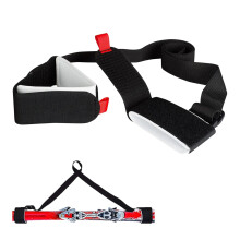 Ski Carry Strap Poles Strap Ski Backpack Adjustable Shoulder Strap Black