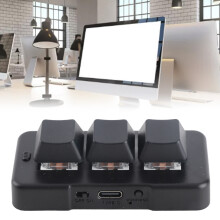 RGB 3-Tasten Mechanische Tastatur USB / Kabellos Mini mit 140mAh Akku