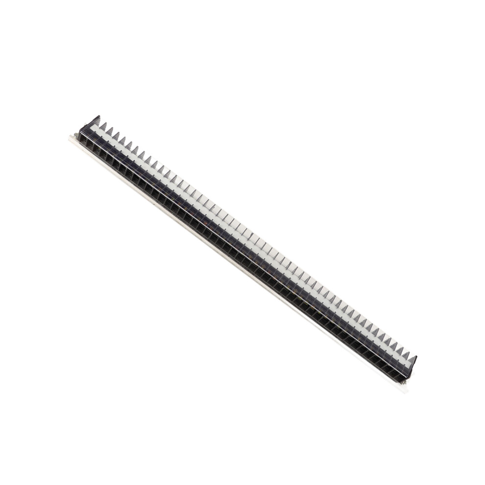 2Pcs Terminal Strip 660V 15A 50-Position Barrier Block With Cover 4991374307948