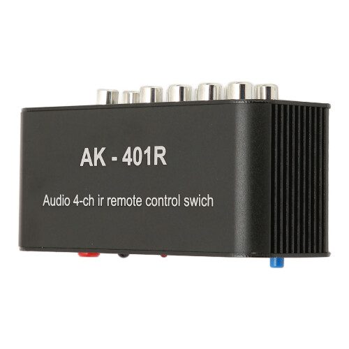 Versatile 4 Way RCA Composite Switcher with Wireless Remote