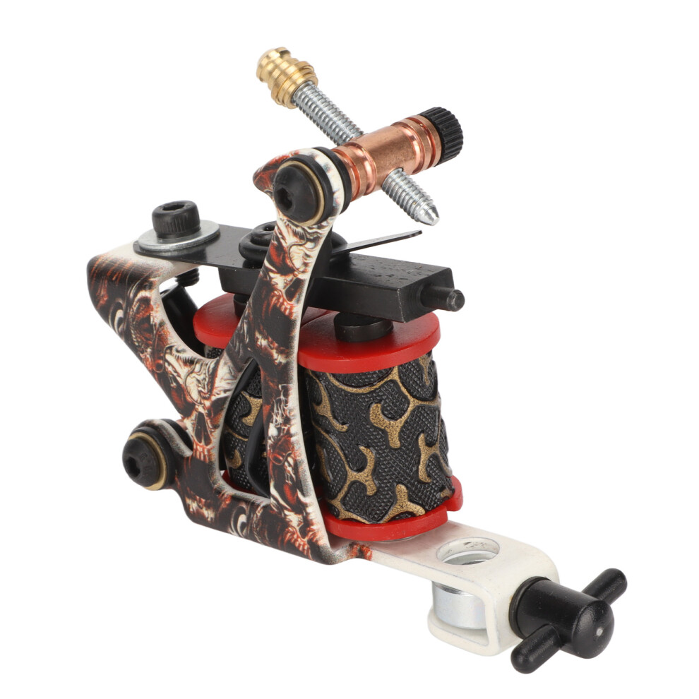 Pro 10 Wraps Iron Coil Tattoo Machine for Artists, Liner, Adjustable Voltage