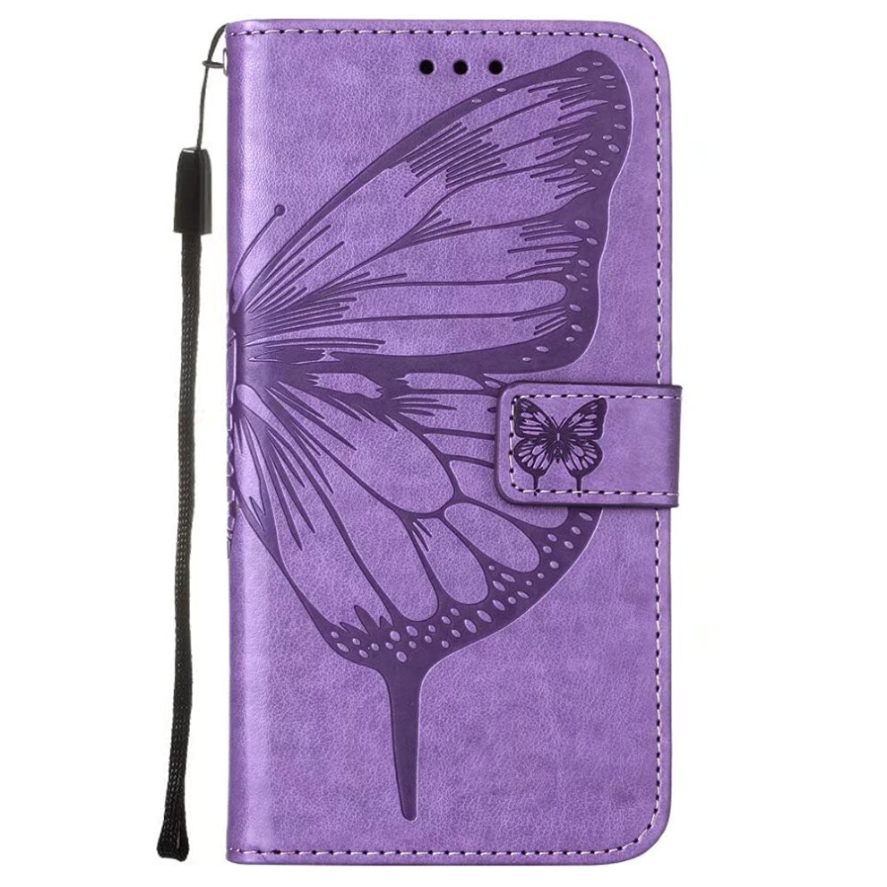 Pu Leather Flip Wallet Folio With Card Slots Kickstand Magnetic Closure Shockproof Protection For Iphone 15 Purple 9426802689082
