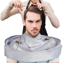 (As show, One size) Sunrain Haircut Hairdressing Apron, Non-Stick Hair Waterproof Barber Salon and Home Stylists Use Hairdressing Kit