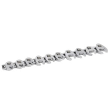 Crowfoot Wrench Set 3/8Inch Drive, 1022mm, Adjustable Spanner For Mechanical Work, Fasteners And Accessories