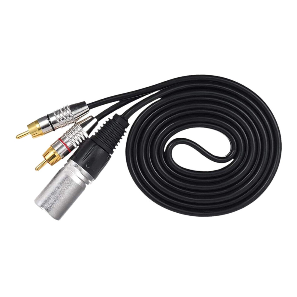 Xlr Male To 2 Rca Male Yadapter Cable For Studio Dj Audio Equipment Stereo 9189345410673