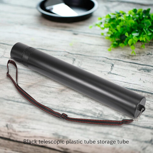 Black Plastic Drawing Picture Storage Tube Poster Scroll Holder Ref: 7781 1