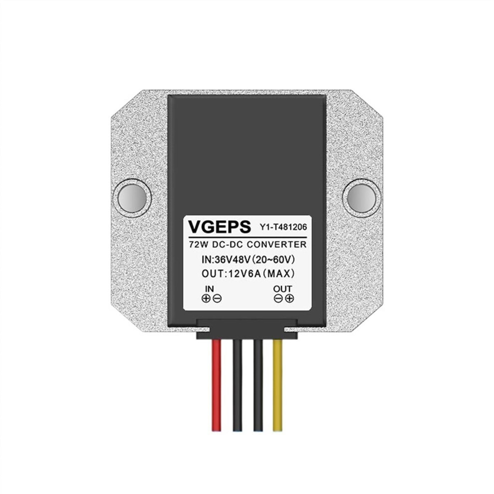 36V48v To 12V Dc Power Converter Waterproof Stepdown Module, 6A Output, 36V48v Input Vehicle Transformer Dcdc 9189345410857