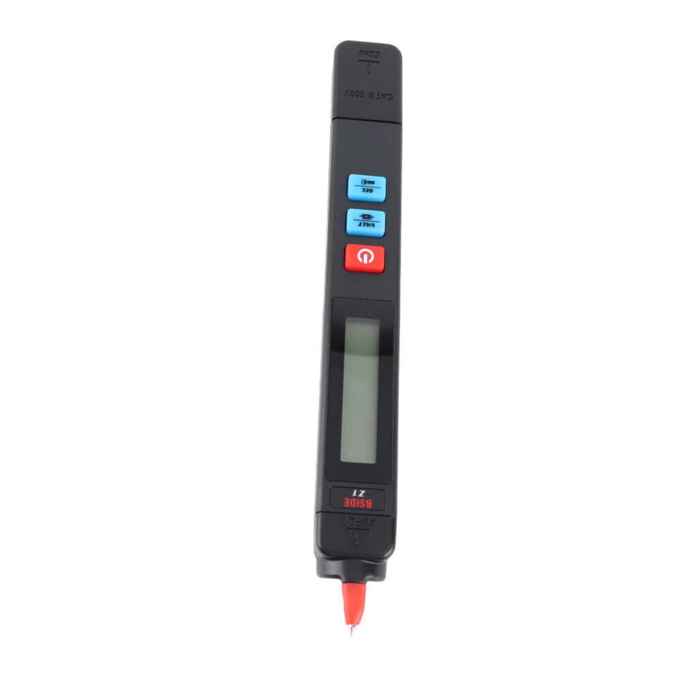 Digital Multimeter Lcd Tester Pen Black 2000 Counts Voltage Resistance Frequency 6921374312862