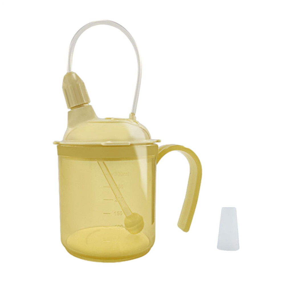Adult Sippy Cup 300ml Spill Proof with Straw Lid | Safe Anti Choke Drinking Cup for Elderly and Disabled Patients
