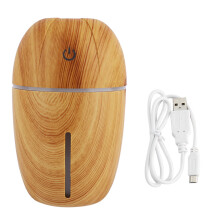 Ultralyd aromadiffuser for små rom, bærbar USB-luftfukter med LED-fargeskiftende lys, stille drift, automatisk avstengning, økt