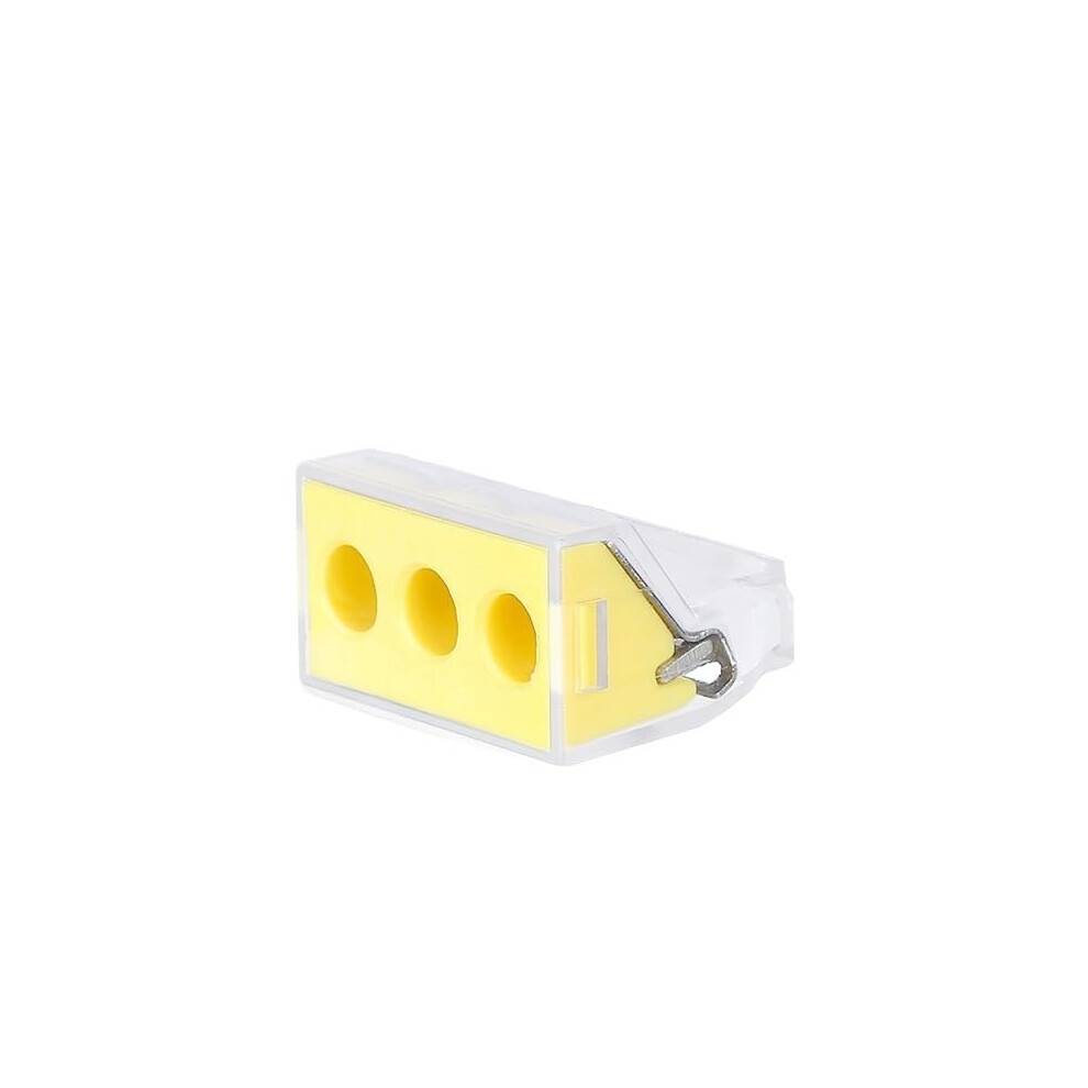 10 Pcs Pct103d Push Wire Wiring Connector For Junction Box 3 Pin Conductor Terminal Block Ref: 7046 9347817208627