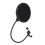 Durable Metal/Plastic Mic Pop Filter with Flexible Gooseneck 35cm 11