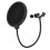 Durable Metal/Plastic Mic Pop Filter with Flexible Gooseneck 35cm 13
