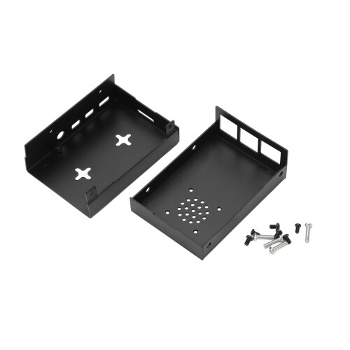 Custodia in alluminio per Raspberry Pi 4B 3,54"x2,36"x1,18" Nero 1