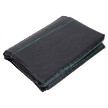 Garden Weed Barrier, Plastic FlatYarn Ground Cover Fabric, Water Permeable, Breaking Strength, 2 X 5M