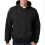 Schwarzer Kapuzenpullover für Männer, XL, Baumwolle, Langarm, Pullover mit Tasche 15
