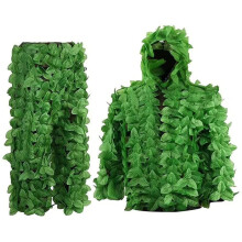 3D Leaves Camouflage Ghillie Suit for Hunting, Paintball, Airsoft, Wildlife Photography – Adult Jumpsuit, Jacket, Pants Set