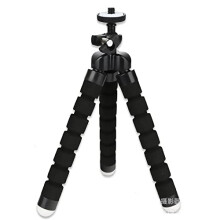 Mobile Phone Live Tripod Flexible Stand Octopus Mini Tripod For Phone (Black)