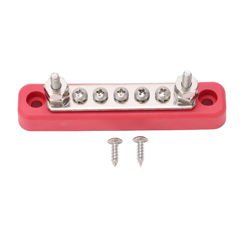 Nickel Plated Brass Power Distribution Block Stainless Terminal Screws Easy Installation Automotive Use Flame Retardant Max Continuous Amperage 9138057579284