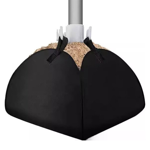 Base de sac de sable pour parasol de plage, parapluie-Noir