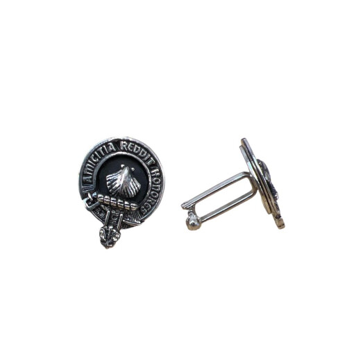 Pringle Clan Crest Pewter T-Bar Cufflinks