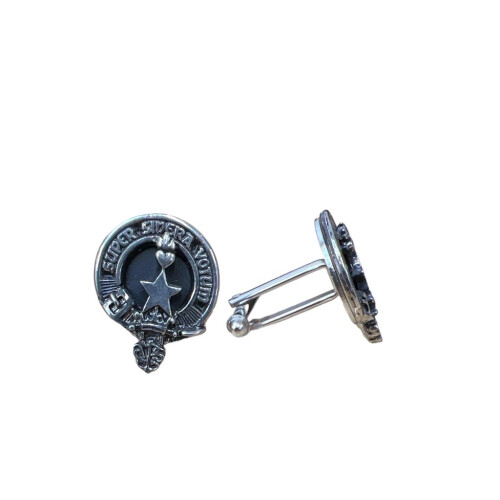 Rattray Clan Crest Pewter T-Bar Cufflinks