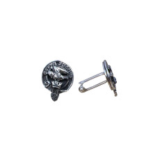 Hay Clan Crest Pewter T-Bar Cufflinks