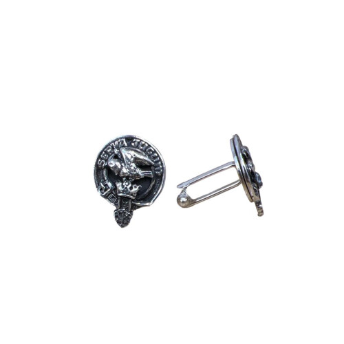 Hay Clan Crest Pewter T-Bar Cufflinks