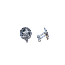 Innes Clan Crest Pewter T-Bar Cufflinks