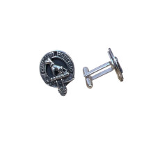 Hunter Clan Crest Pewter T-Bar Cufflinks