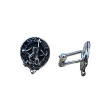 Fletcher Clan Crest Pewter T-Bar Cufflinks