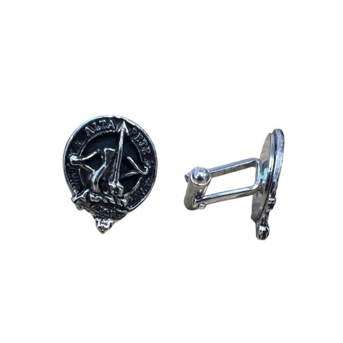 Fletcher Clan Crest Pewter T-Bar Cufflinks