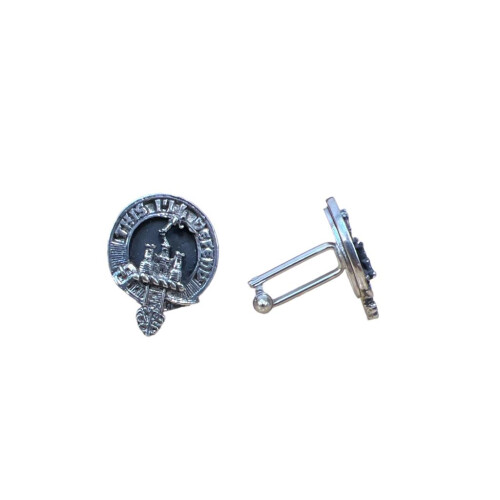 Kincaid Clan Crest Pewter T-Bar Cufflinks
