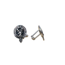 Davidson Clan Crest Pewter T-Bar Cufflinks