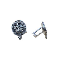 Douglas Clan Crest Pewter T-Bar Cufflinks