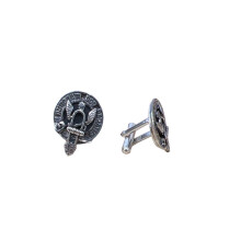 Johnstone Clan Crest Pewter T-Bar Cufflinks