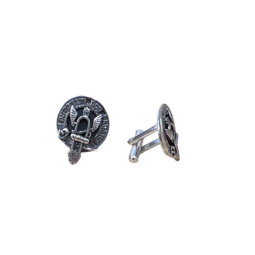 Johnstone Clan Crest Pewter T-Bar Cufflinks
