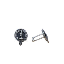Shaw Clan Crest Pewter T-Bar Cufflinks