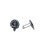 Shaw Clan Crest Pewter T-Bar Cufflinks 1