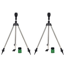 2Pcs Rotating Tripod Sprinkler 360 Degree Automatic Rotating