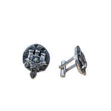 MacLachlan Clan Crest Pewter T-Bar Cufflinks