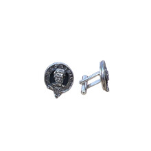 Menzies Clan Crest Pewter T-Bar Cufflinks