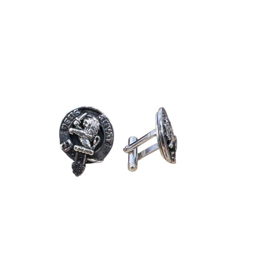 MacDuff Clan Crest Pewter T-Bar Cufflinks