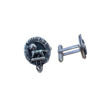 Bruce Clan Crest Pewter T-Bar Cufflinks