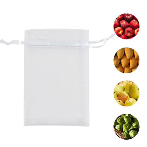 50Pcs Fruit Net Bags with Drawstring Fruit Bags for-13x18cm 2