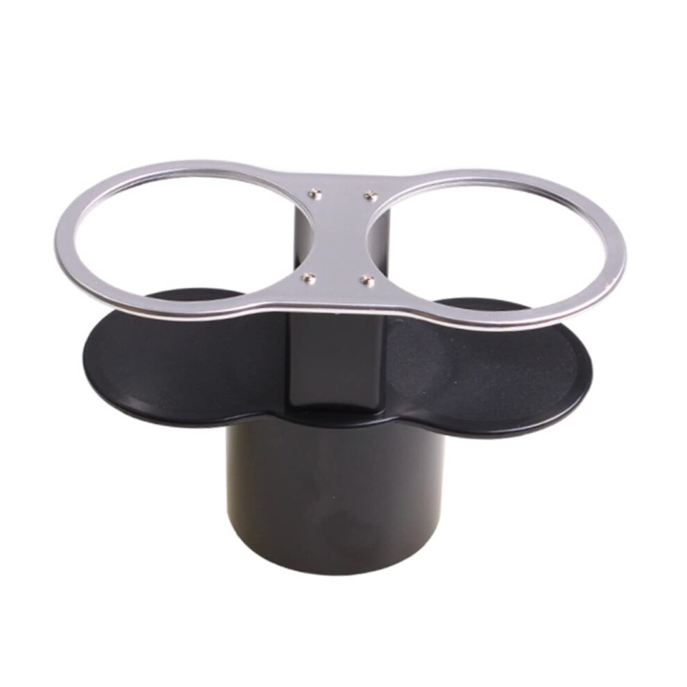 Car Cup Holder With Dual Cup Storage, Waterproof Plastic Drink Bottle Rack For Car And Truck, Silver 9189345412110