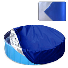 Housse de protection de piscine ronde professionnelle de- Bleu