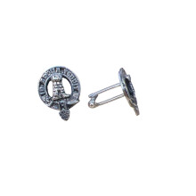 Malcolm MacCallum Clan Crest Pewter T-Bar Cufflinks