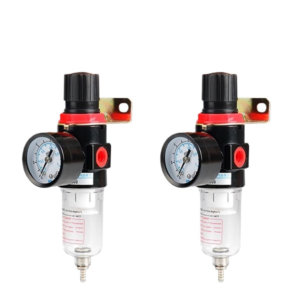 Afr2000 Pneumatic Filter Air Treatment Unit With Reducing Valve Oil Water Separator Regulator Gauge Pc12mm Port 1 Pc 9189345412462